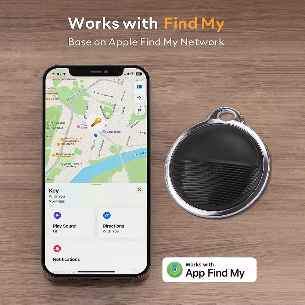 Mini Global GPS Tracker Smart Tag Compatible with Ios Find My App Key Finder Car Pet Anti-Lost Alarm Locator Itag for Iphone