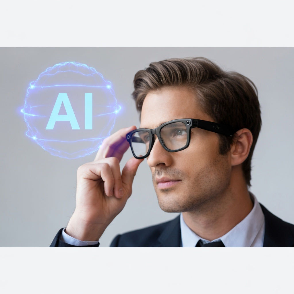 Lunettes IA 4K — Caméra HD, Assistant Vocal & Appels Bluetooth